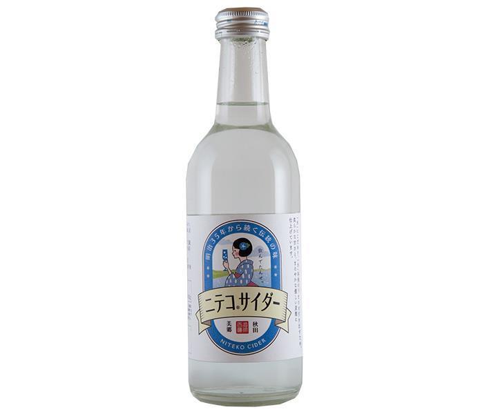Akita Misato Zukuri Niteko Cider 300ml bottle x 24 bottles [shipped in Japan]