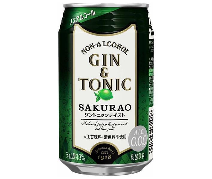 Sakurao Brewery and Distillery Non-Alcoholic Cocktail Gin and Tonic 350ml can x 24 pieces [Shipped in Japan]