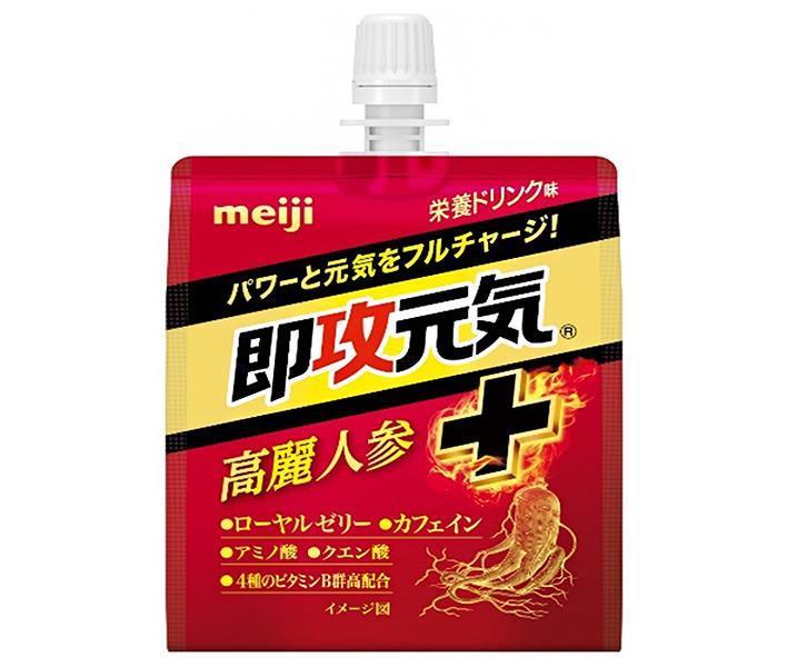 Meiji Instant Genki Jelly Ginseng + Energy Drink Flavor 180g Pouch x 36 pieces [Shipped in Japan]