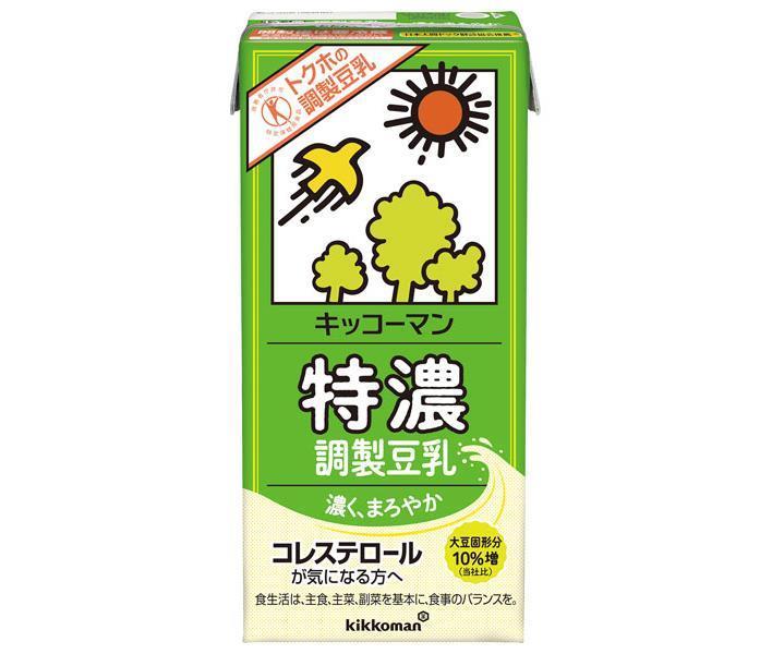 Kikkoman Special Concentrated Soy Milk [Food for Specified Health Uses Special Insurance] 1000ml paper pack x 12 (6 x 2) bottles [Shipped in Japan]