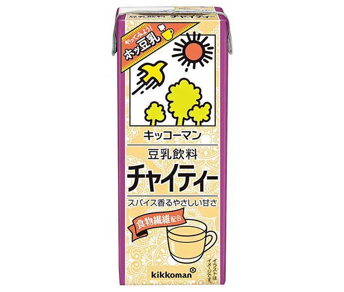Kikkoman Soy Milk Beverage Chai Tea 200ml paper pack x 18 bottles [shipped in Japan]