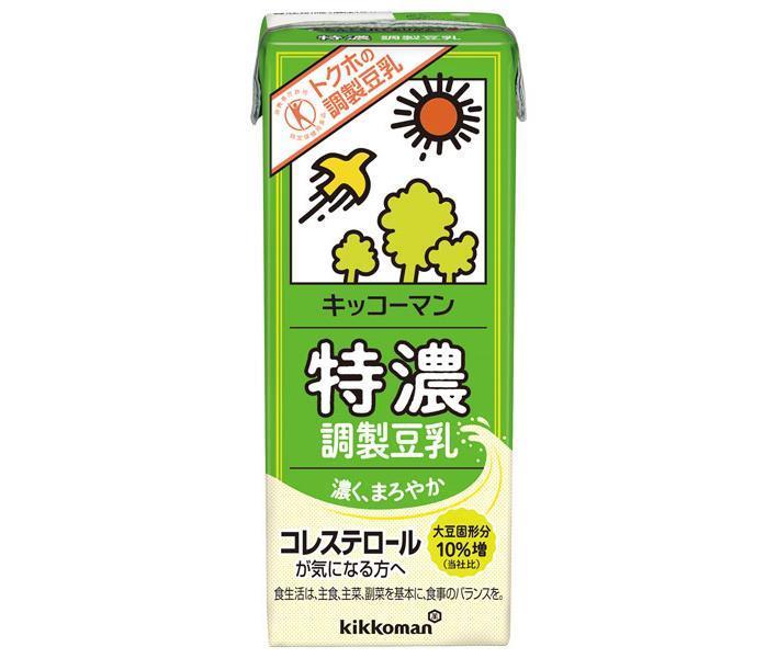 Kikkoman Specially Concentrated Soymilk [Food for Specified Health Uses] 200ml paper pack x 18 bottles [Shipped in Japan]