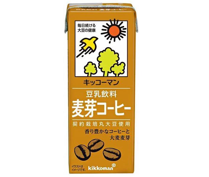 Kikkoman Soy Milk Beverage Malt Coffee 200ml paper pack x 18 pieces [Shipped in Japan]