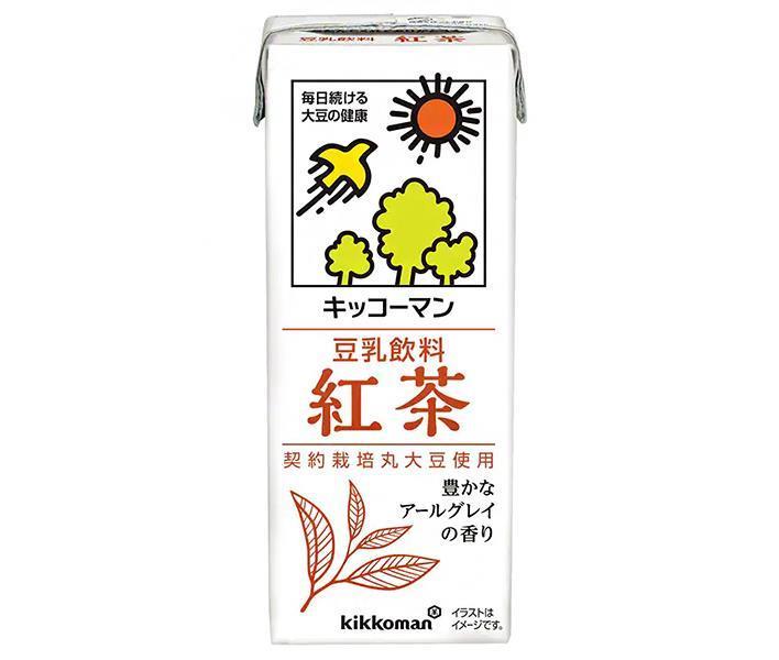 キッコーマン 豆乳飲料 紅茶 200ml紙パック×18本入【日本出荷】