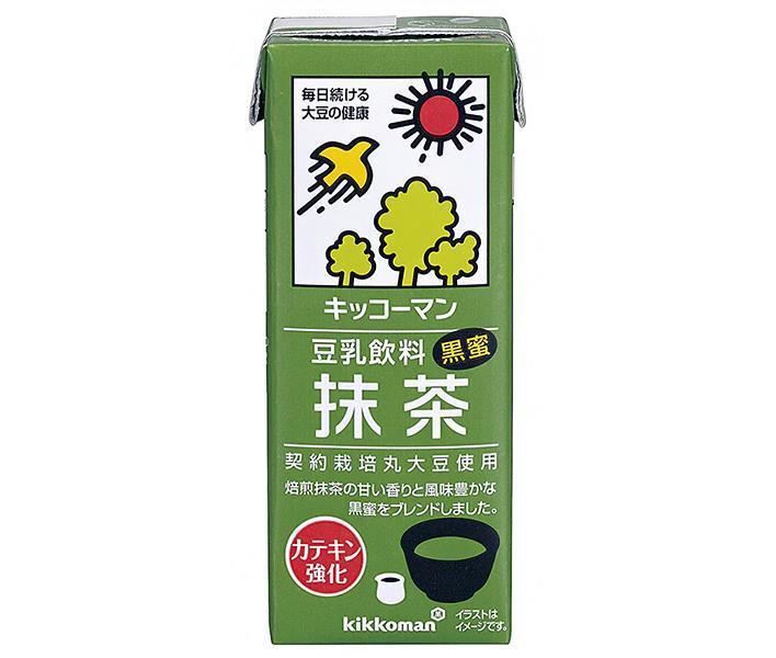 Kikkoman Soy Milk Beverage Matcha 200ml paper pack x 18 bottles [shipped in Japan]