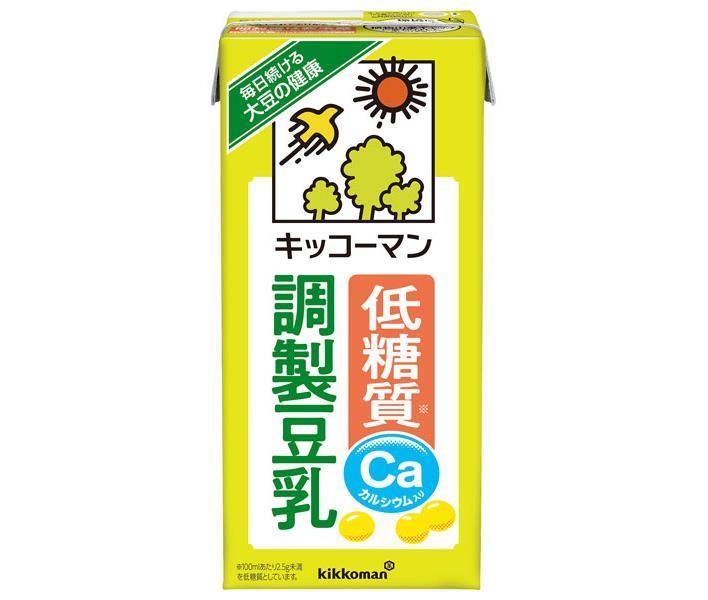 キッコーマン 低糖質 調製豆乳 1000ml紙パック×12(6×2)本入【日本出荷】