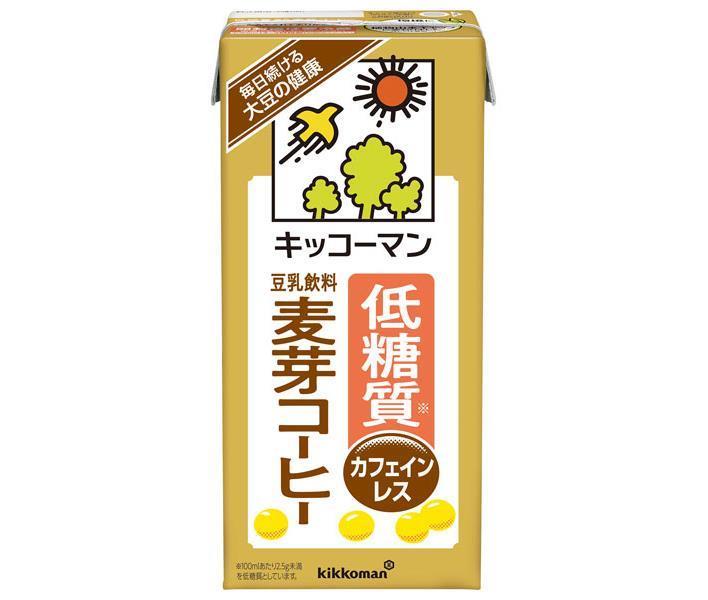 キッコーマン 低糖質 豆乳飲料 麦芽コーヒー 1000ml紙パック×12(6×2)本入【日本出荷】