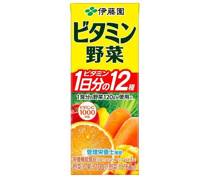伊藤園 ビタミン野菜 200ml紙パック×24本入【日本出荷】