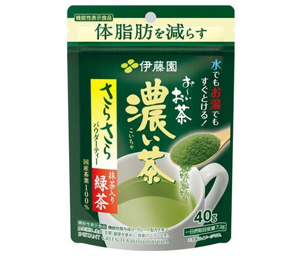 伊藤園 お〜いお茶 さらさら抹茶入り濃い茶 40g×6袋入【日本出荷】