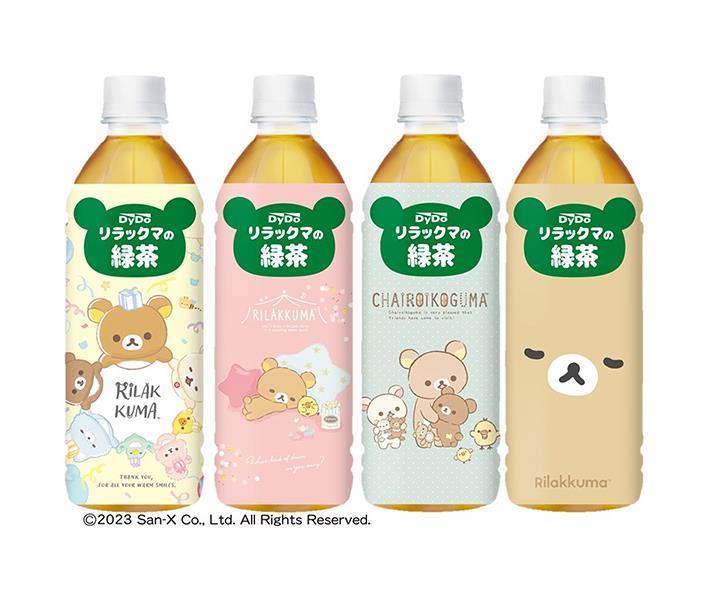DyDo Rilakkuma Green Tea 500ml plastic bottle x 24 pieces [Shipped in Japan]