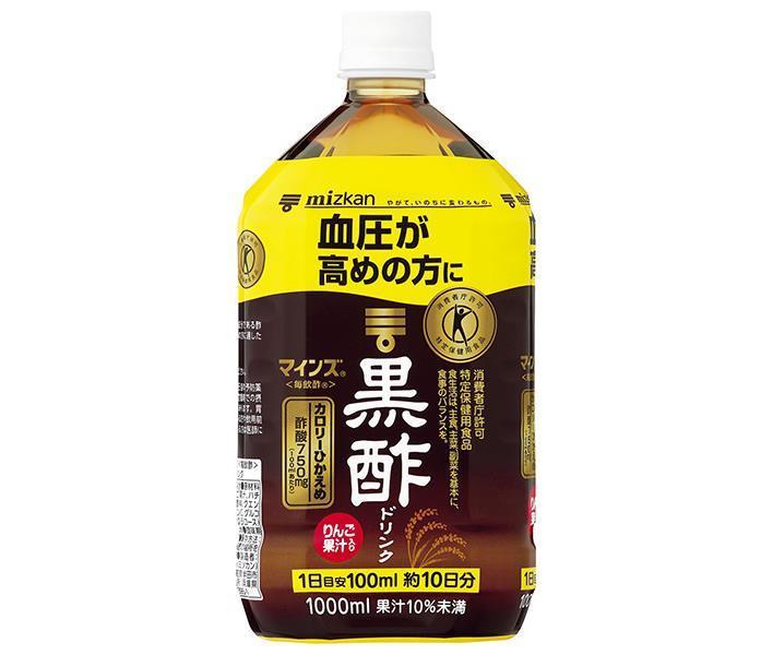Mitsukan Mines (Daily Vinegar) Black Vinegar Drink [Food for Specified Health Uses, Special Insurance] 1L PET bottles x 6 bottles [Shipped in Japan]