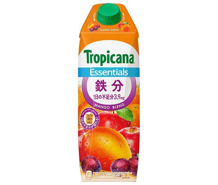 Kirin Tropicana Essentials Iron 1000ml paper pack x 6 pieces [shipped in Japan]