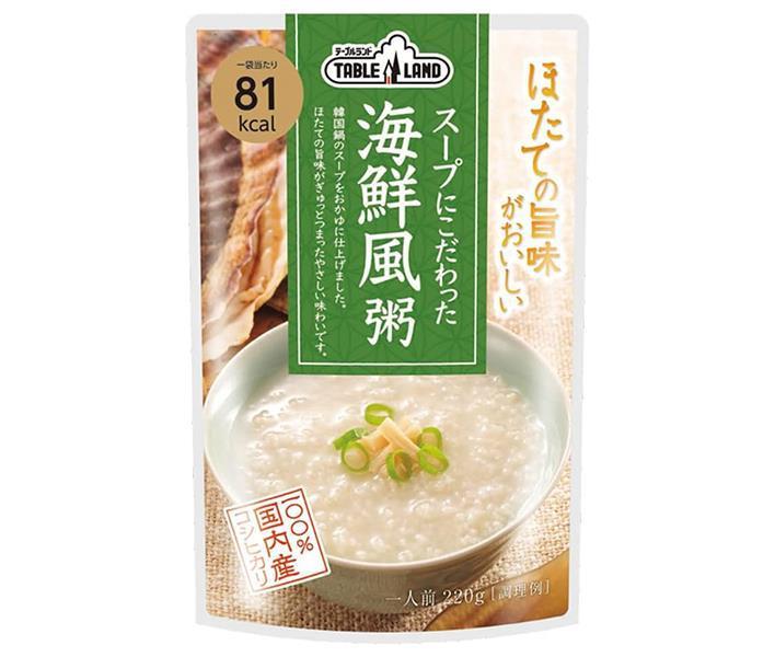 丸善食品工業 テーブルランド スープにこだわった 海鮮風粥 220gパウチ×24(12×2)袋入【日本出荷】