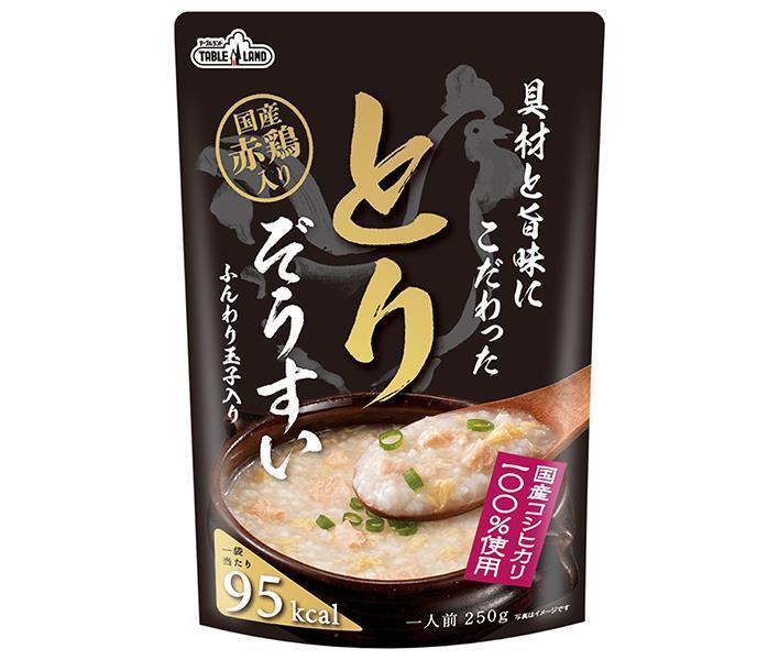 丸善食品工業 テーブルランド 具材と旨味にこだわったとりぞうすい 250gパウチ×24(12×2)袋入【日本出荷】