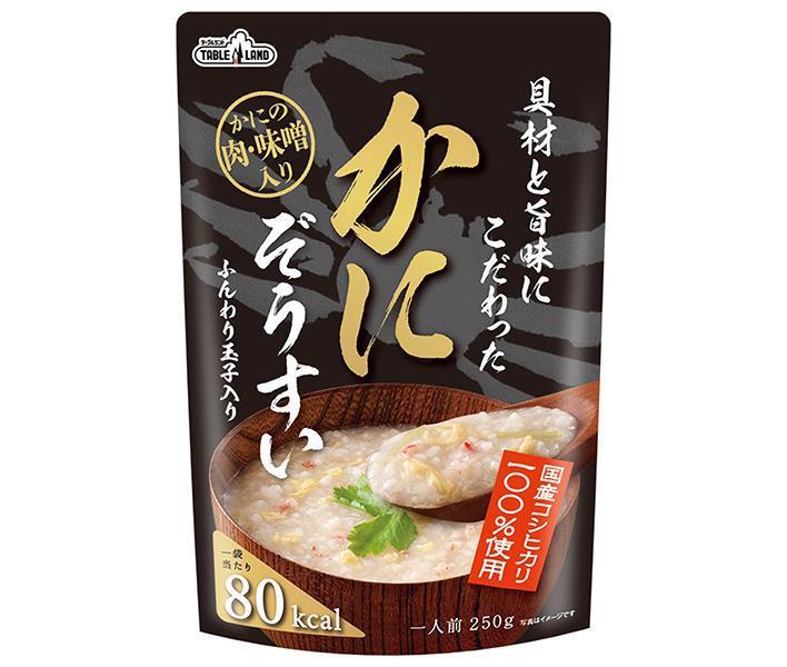 丸善食品工業 テーブルランド 具材と旨味にこだわったかにぞうすい 250gパウチ×24(12×2)袋入【日本出荷】