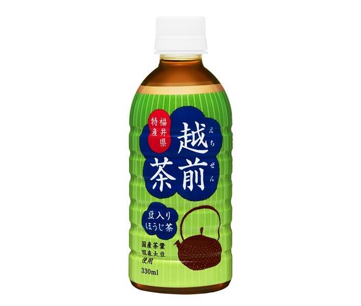 Morita (High Peace) Hojicha with beans Echizen tea 330ml plastic bottle x 24 pieces [Shipped in Japan]