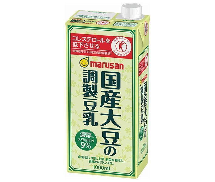 マルサンアイ 国産大豆の調製豆乳【特定保健用食品 特保】 1000ml紙パック×6本入【日本出荷】