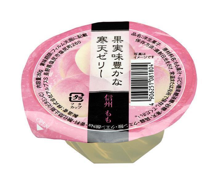 Alps Shinshu peach jelly 80g x 40 pieces [shipped in Japan]