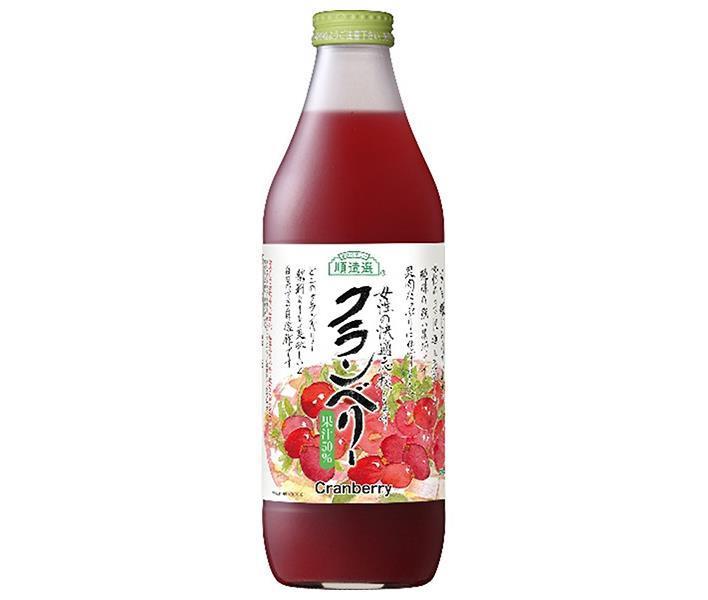 Marukai Junzosen Cranberry 1000ml bottle x 12 (6 x 2) bottles [shipped in Japan]