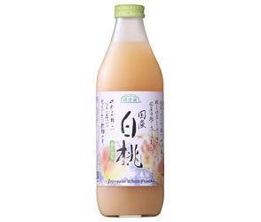 Marukai Junzo Selection Domestic White Peach 1000ml bottles x 12 (6 x 2) bottles [Shipped in Japan]