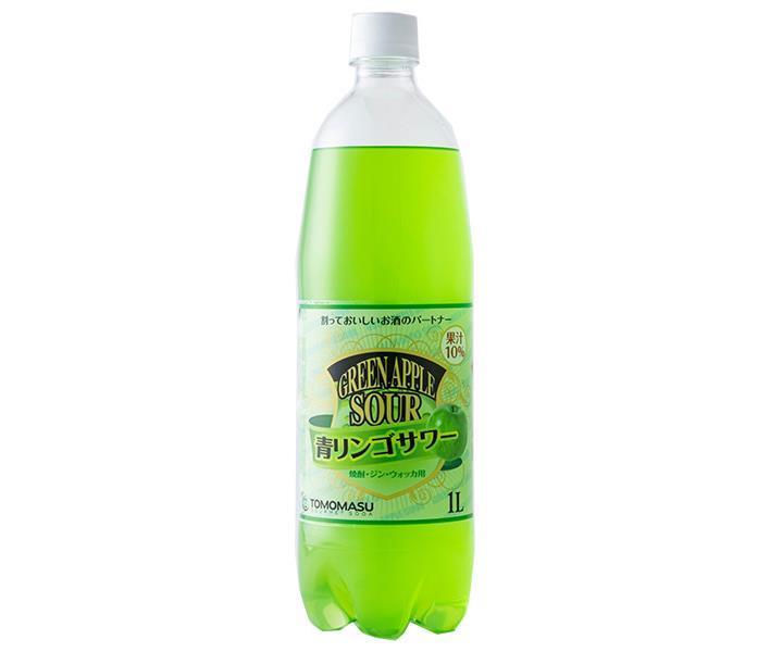 友桝飲料 青りんごサワー 1Lペットボトル×15本入【日本出荷】