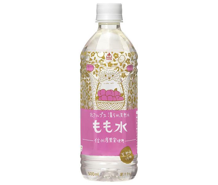 Gold Pack Pure Natural Water from the Northern Alps Peach Water 500ml PET Bottles x 24 [Shipped in Japan]