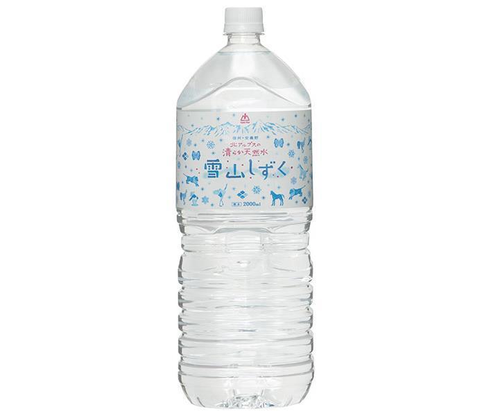 Gold Pack Pure Natural Water from the Northern Alps Snowy Mountain Drops 2L PET Bottles x 6 Bottles [Shipped in Japan]