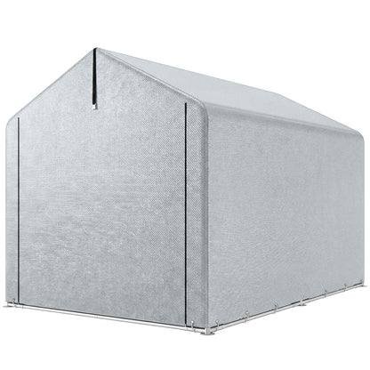 7' x 5' Portable Shed, Waterproof Bike Tent with Roll-up Zipper Door and Galvanized Metal Frame for Bike