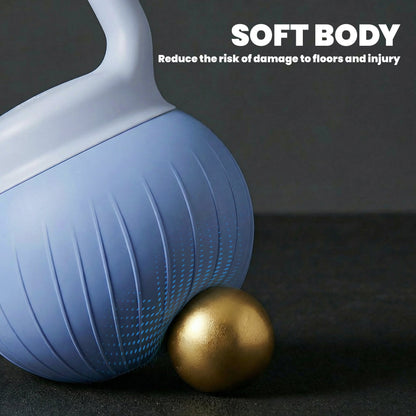 Soft Kettlebell, 22 lbs Kettle Bell with Anti-Slip Grip for Home Gym Weight Lifting and Strength Training