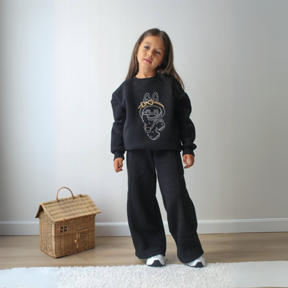 La-Bu-Bu Rhinestone Girls Casual Set