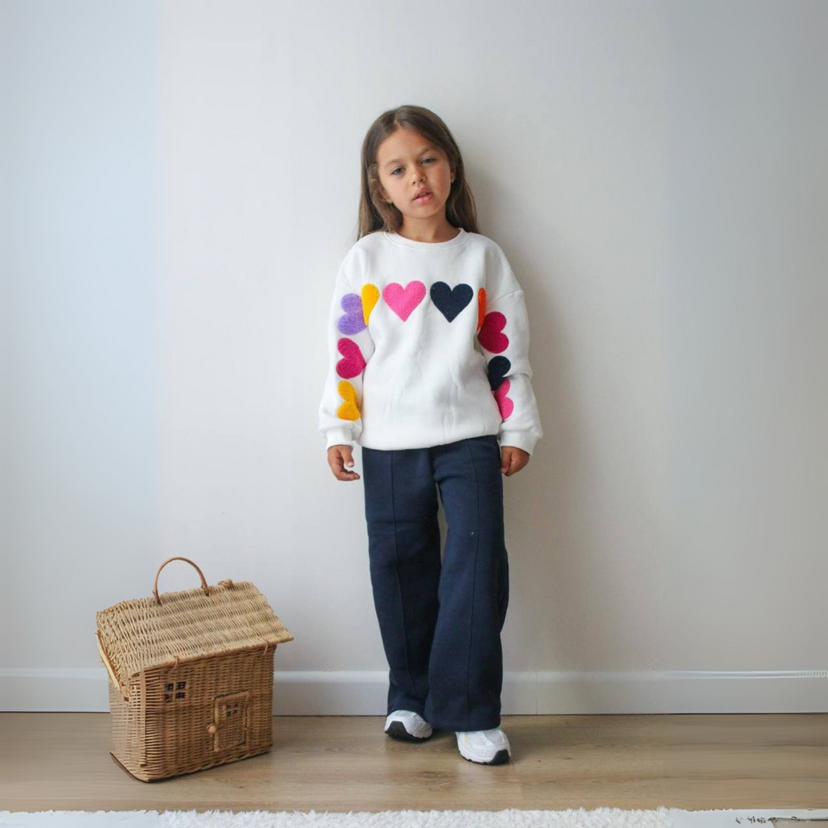 Multiple Hearts Girls Casual Set