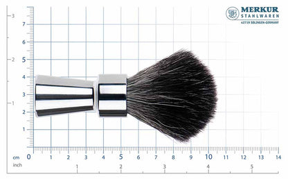 MERKUR Shaving Brush 1100 with Vegan Synthetic Hair in Bright Chrome