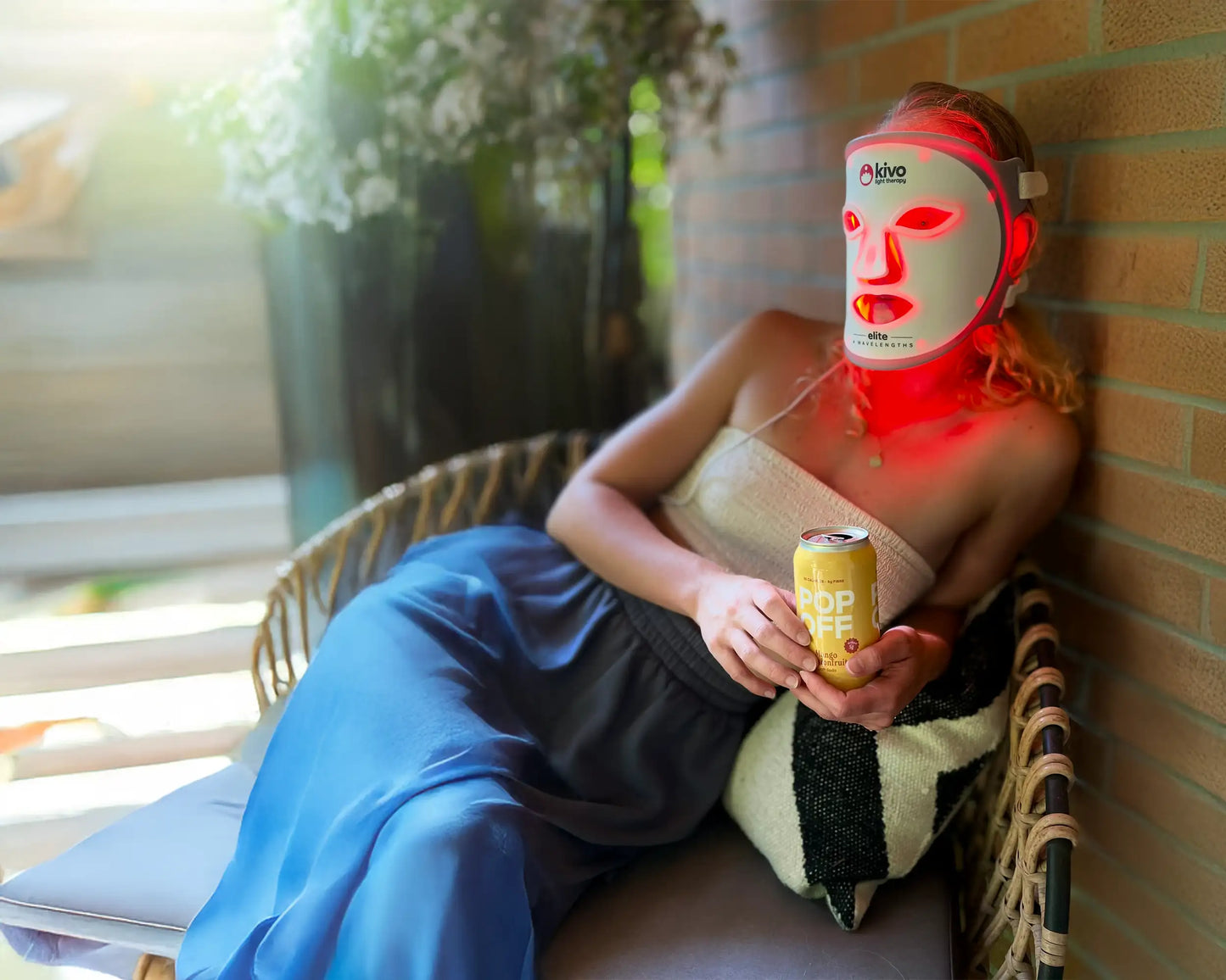 Kivo Elite Face: Blue, Yellow, Near-Infrared, and Red Light Therapy Mask