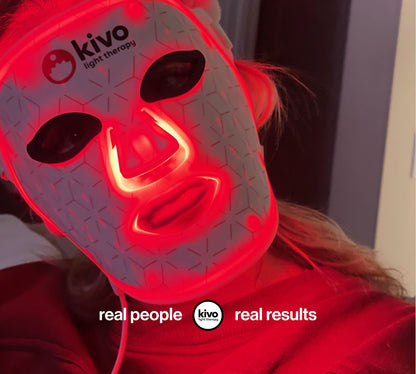 Kivo Elite Face: Blue, Yellow, Near-Infrared, and Red Light Therapy Mask