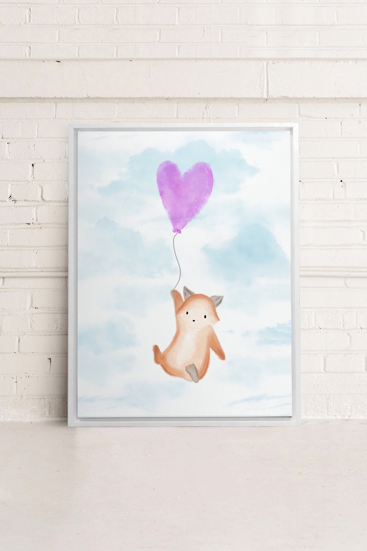 RENARD, Oeuvre sur toile étirée