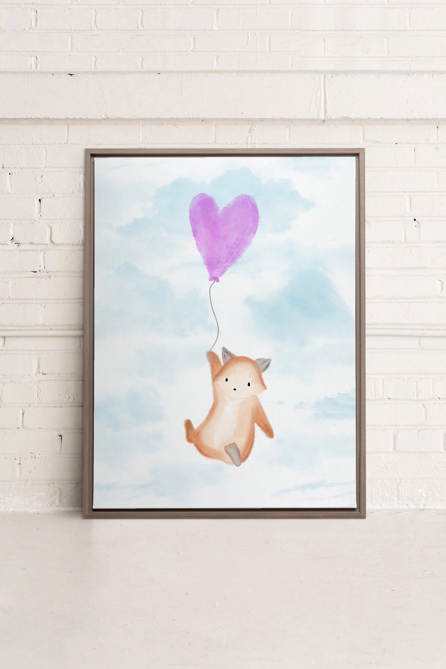 RENARD, Oeuvre sur toile étirée