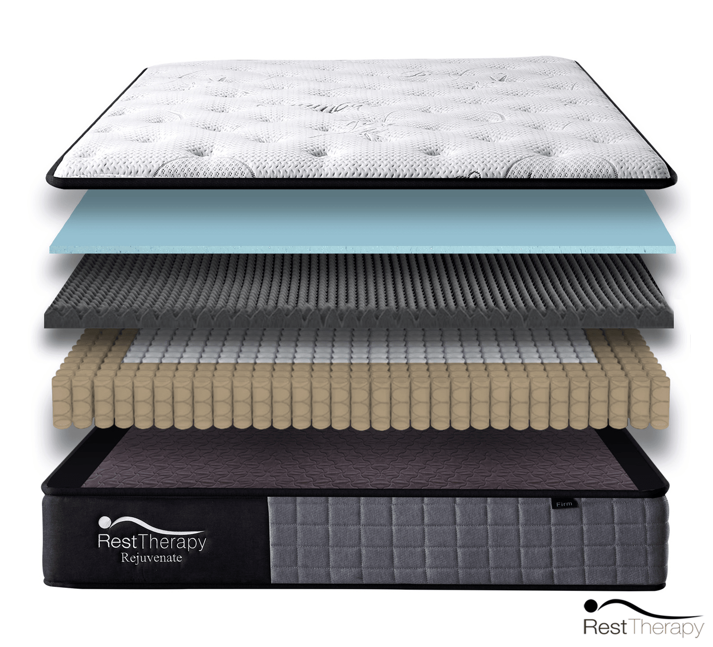 10" Rejuvenate Bamboo  Hybrid Pocket Coil Mattress