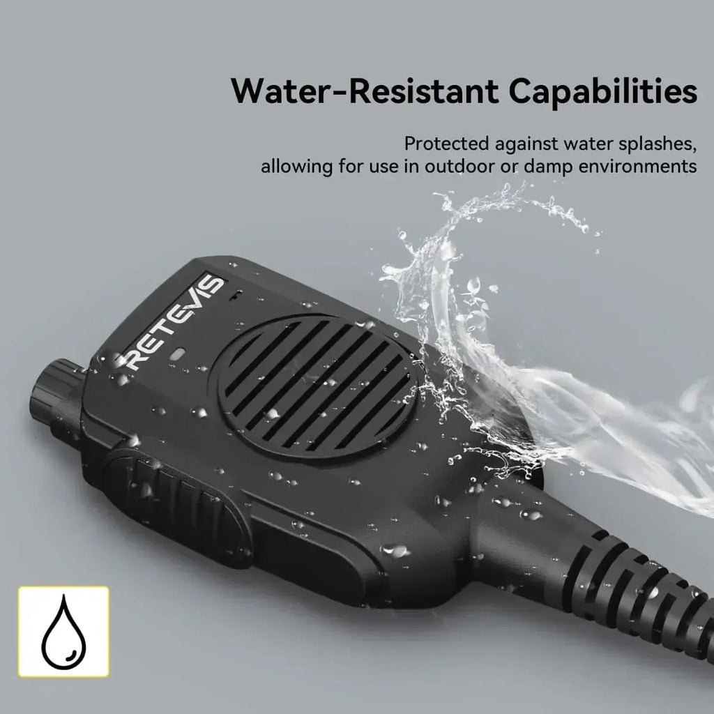 Retevis HK011 AI Noise-Canceling Speaker Mic (K1 2-Pin)