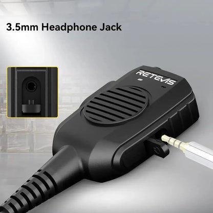 Retevis HK011 AI Noise-Canceling Speaker Mic (K1 2-Pin)