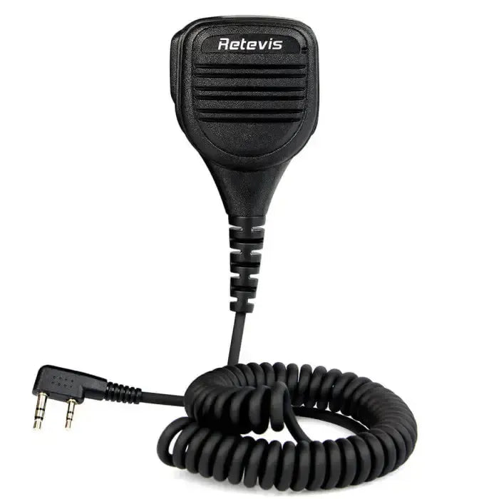 Retevis RS-112 Heavy-Duty Speaker Mic (IP54 Weatherproof, K1 Plug) - C9050A