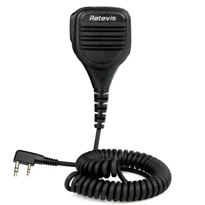 Retevis RS-112 Heavy-Duty Speaker Mic (IP54 Weatherproof, K1 Plug) - C9050A