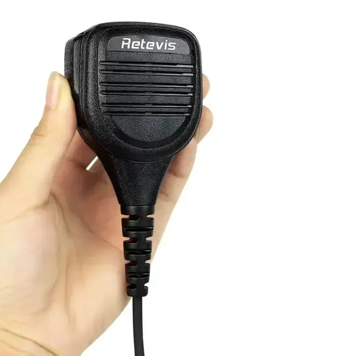 Retevis RS-112 Heavy-Duty Speaker Mic (IP54 Weatherproof, K1 Plug) - C9050A
