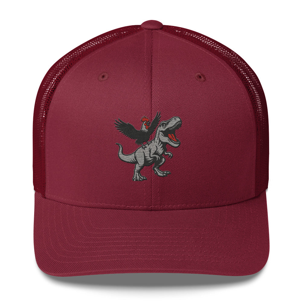 Tyrannosaurus Pecks Chickasouras Trucker Hat