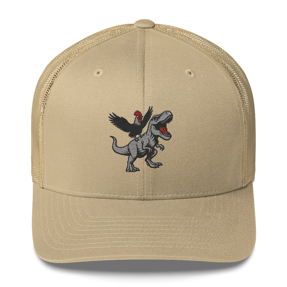 Tyrannosaurus Pecks Chickasouras Trucker Hat
