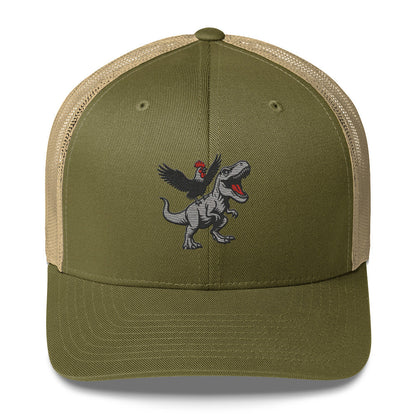 Tyrannosaurus Pecks Chickasouras Trucker Hat
