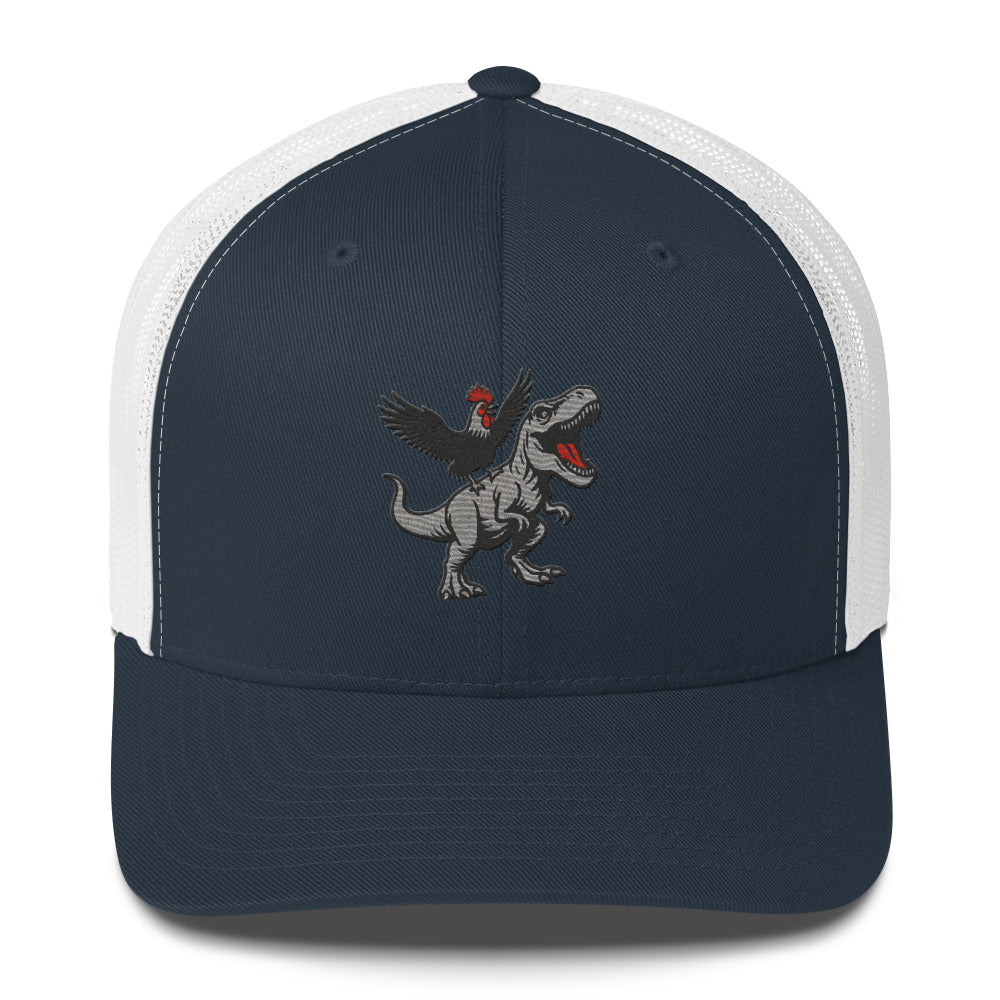 Tyrannosaurus Pecks Chickasouras Trucker Hat