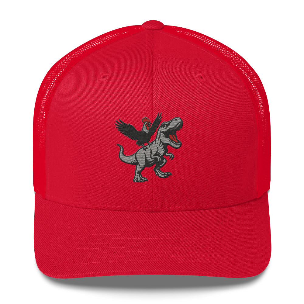 Tyrannosaurus Pecks Chickasouras Trucker Hat