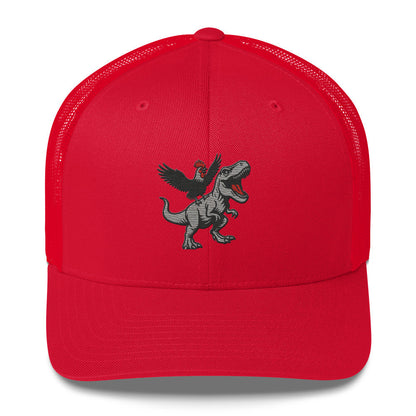 Tyrannosaurus Pecks Chickasouras Trucker Hat