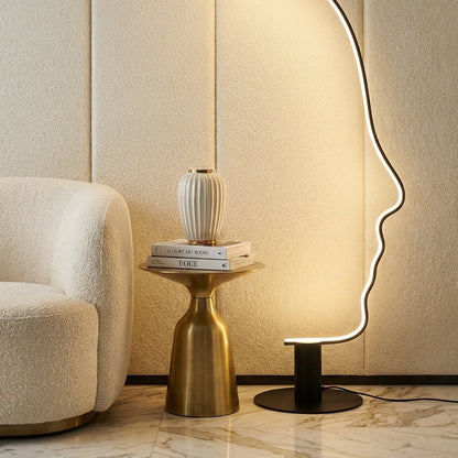 Reykjavik Face Profile Floor Lamp