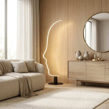Reykjavik Face Profile Floor Lamp